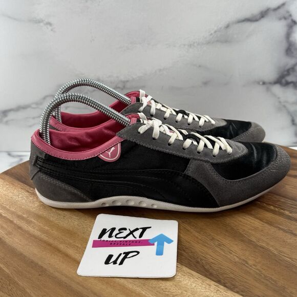 Women’s size 8-Puma Retro Black Pink Low Casual y2k Athletic Shoes Sneakers - Picture 3 of 9